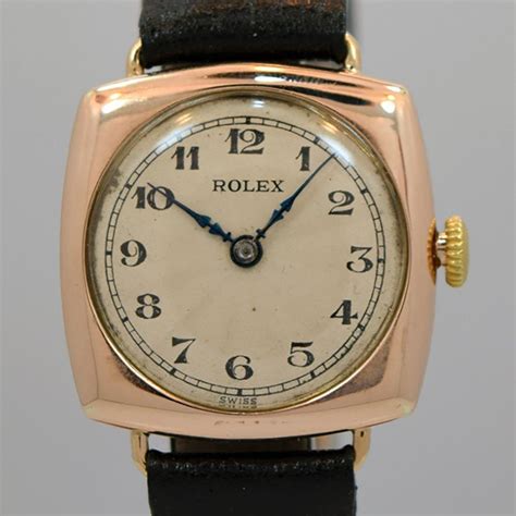 1920s rolex square gold watch|vintage Rolex dealer uk.